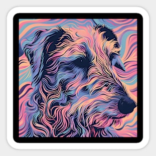 Scottish Deerhound in 80's Sticker